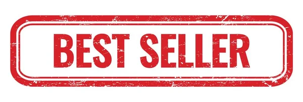 Najlepszy Sprzedaż Czerwony Prostokąt Grungy Znak Znaczka — Zdjęcie stockowe
