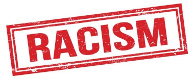 RACISM kırmızı grungy dikdörtgen mühür işareti.