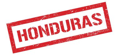 HONDURAS kırmızı grungy dikdörtgen mühür işareti.