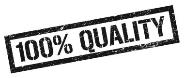 % 100 KİŞİLİK Siyah grungy dikdörtgen mühür işareti.