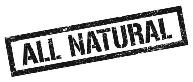 Tüm Doğal Siyah Pis Dikdörtgen Damga İşareti.