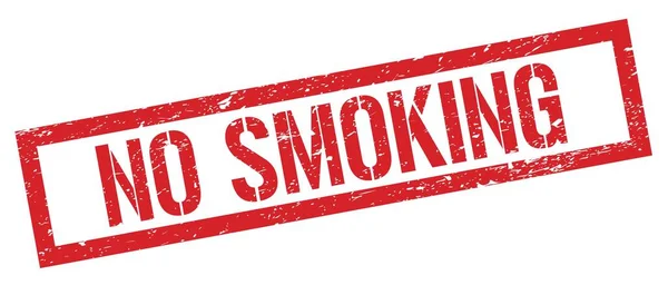 Smoking Red Grungy Rectangle Stamp Sign — Stock Photo, Image