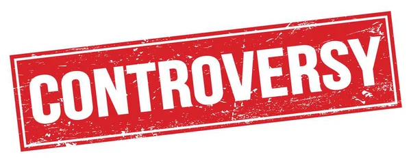 Kırmızı grungy dikdörtgen damga işareti üzerinde KONTROVERSY metin.