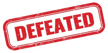 Yenilmiş kırmızı, kirli dikdörtgen mühür işareti.