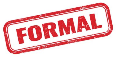 ForMAL kırmızı grungy dikdörtgen pul işareti.