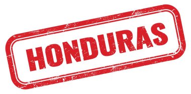 HONDURAS kırmızı grungy dikdörtgen mühür işareti.