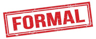 ForMAL kırmızı grungy dikdörtgen pul işareti.