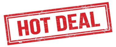 Ateşli anlaşma kırmızı grungy dikdörtgen mühür işareti.