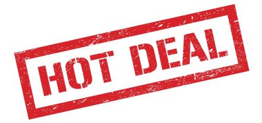 Ateşli anlaşma kırmızı grungy dikdörtgen mühür işareti.