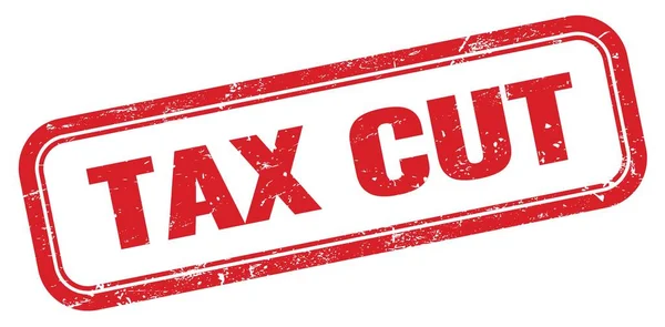 Tax Cut Signo Sello Rectángulo Grueso Rojo —  Fotos de Stock
