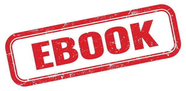 Ebook Piros Piszkos Téglalap Bélyegző Tábla — Stock Fotó