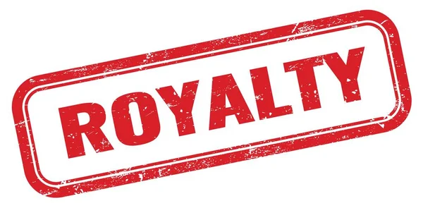 Royalty Red Grungy Rectangle Stamp Sign — Stock Photo, Image