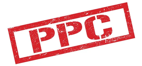 Ppc Red Grungy Rectangle Stamp Sign — Stock Photo, Image