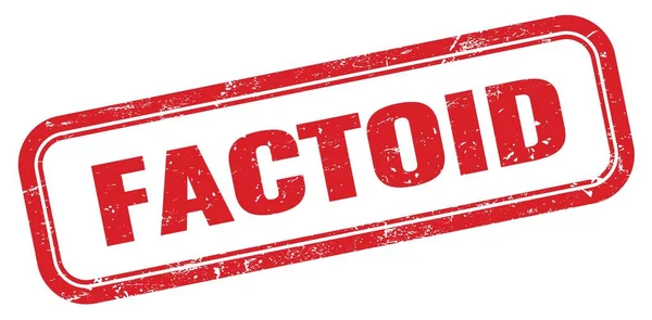 FACTOID kırmızı grungy dikdörtgen mühür işareti.