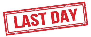 Geçen gün kırmızı çirkin dikdörtgen damga işareti.