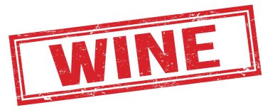 Şarap kırmızısı, grungy dikdörtgen pul işareti.