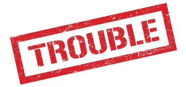 Belalı kırmızı grungy dikdörtgen damga işareti.