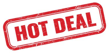 Ateşli anlaşma kırmızı grungy dikdörtgen mühür işareti.