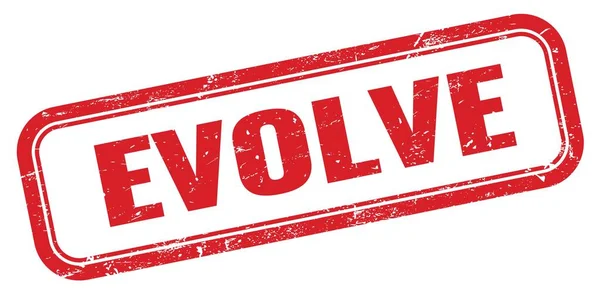 Evolve Red Grungy Rectangle Stamp Sign — Stock Photo, Image