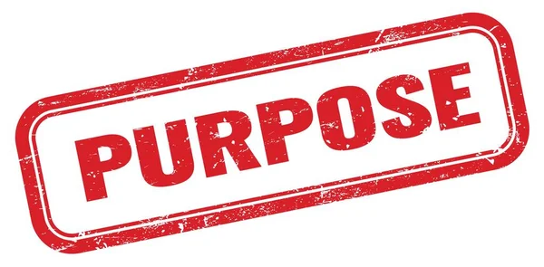 Purpose Red Grungy Rectangle Stamp Sign — Stock Photo, Image