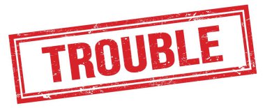 Belalı kırmızı grungy dikdörtgen damga işareti.