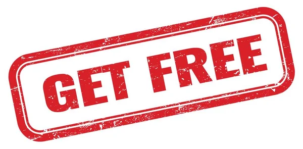 Get Free Czerwony Grungy Prostokąt Znak Znaczka — Zdjęcie stockowe