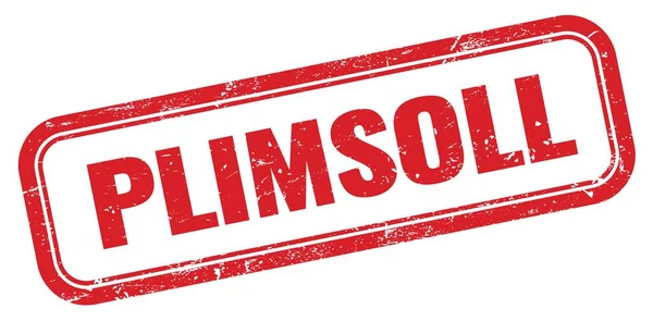 PLIMSOLL kırmızı grungy dikdörtgen mühür işareti.