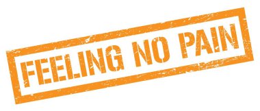 Ağrı yok turuncu, grungy, dikdörtgen damga işareti..