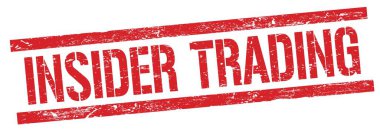 Kırmızı grungy dikdörtgen damga işareti üzerinde İçeriden TRADING metin.