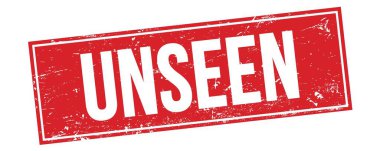 Kırmızı grungy dikdörtgen damga işareti üzerinde Görülmemiş metin.