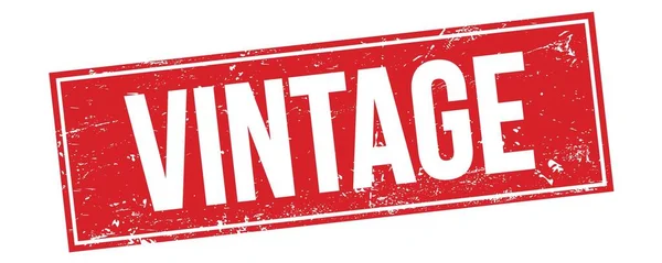Kırmızı Grungy Dikdörtgen Damga Işareti Üzerinde Vintage Metin — Stok fotoğraf