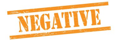 Turuncu grungy vintage kauçuk damgalı olumsuz metin.