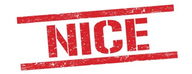 Kırmızı grungy dikdörtgen damga işareti üzerinde güzel metin.