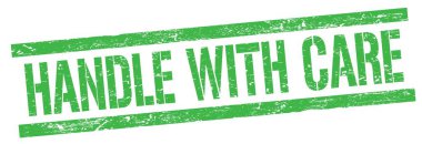 Yeşil grungy dikdörtgen damga işareti üzerinde CARE metin ile ele.