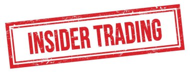 Kırmızı grungy vintage dikdörtgen damgalı İçeriden TRADING metin.