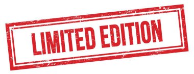 Kırmızı grungy vintage dikdörtgen damgalı Sınırlı EDITION metin.