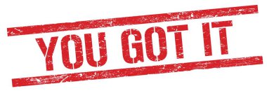 Kırmızı grungy dikdörtgen damgalı bir mesaj aldın..