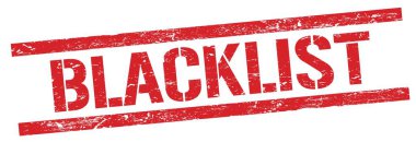 Kırmızı grungy dikdörtgen damga işareti üzerinde Siyah KLIST metin.