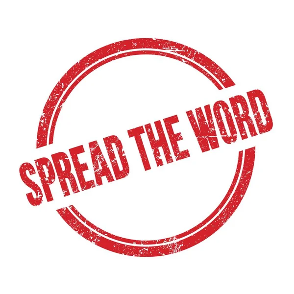 Kırmızı grungy vintage yuvarlak pul üzerine yazılmış sözcük metnini yay.