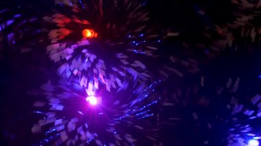 garland ışımalar Noel ağacı çocuk odasında üzerinde renkli ışıklar ile süslenmiş güzel Noel ağacı