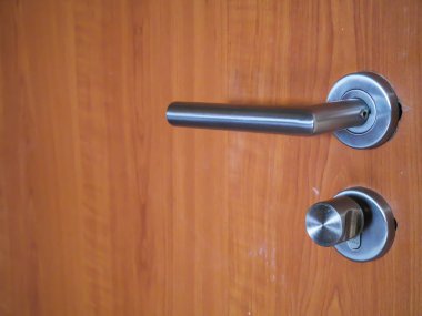 Modren tarzı kapı kolu doğal ahşap kapı, kapı elementi