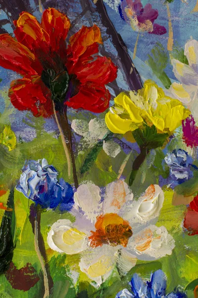 Big Multicolored Spring Flowers Impressionist Palette Knife Oil Painting Fragment Stock Photo By Weris7554 209295318 - Colorful Big Flowers Painting Big Multicolored Spring Flowers Impressionist Palette Knife Oil Painting Fragment Stock Photo By Weris7554 209295318 - Colorful Big Flowers Painting
