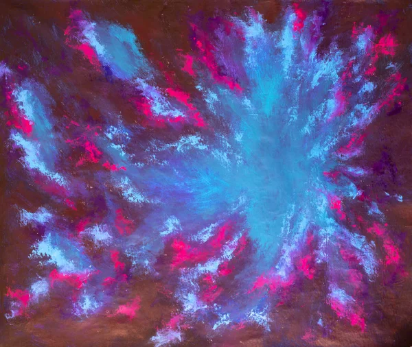 fantasy galaxy oil painting universe cosmos gas planetarium blue clouds grungy background art