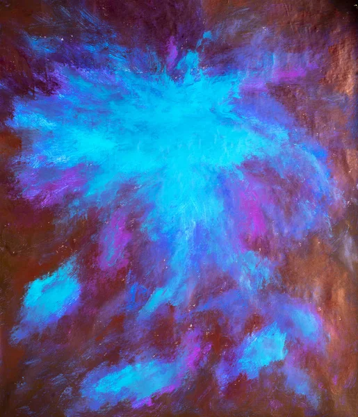 fantasy galaxy oil painting universe cosmos gas planetarium blue clouds grungy background art
