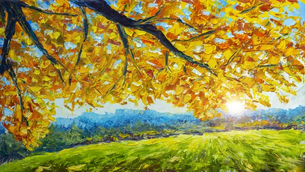 Palette knife landscape oil painting Painting by May ZHOU - Pixels