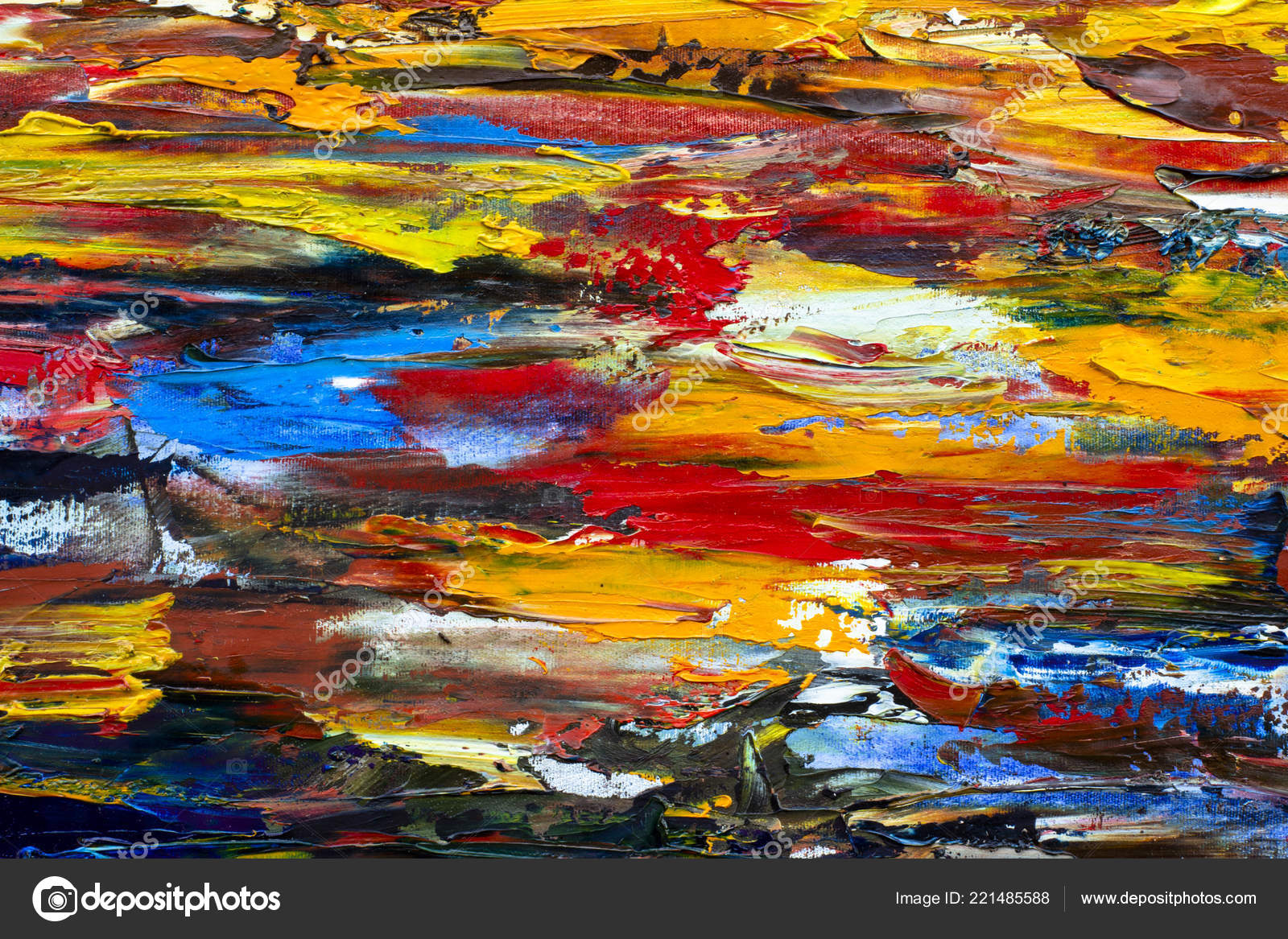 Wonderlijk Kunst Schilderij Met Paletmes — Stockfoto © weris7554 #221485588 IH-88