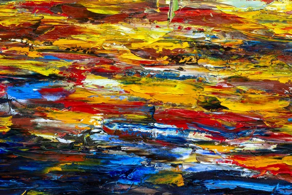 Art painting with palette knife