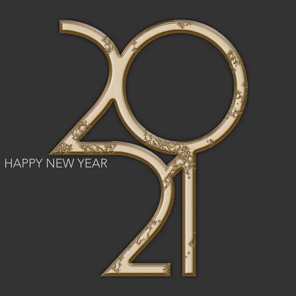 Šťastný Nový Rok 2021 Pozadím — Stock fotografie