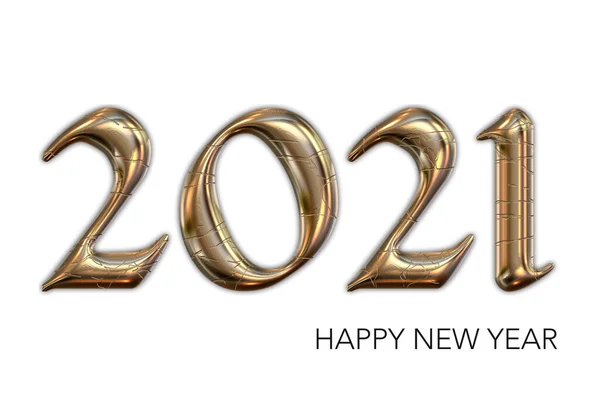 Feliz Año Nuevo 2021 Con Fondo — Foto de Stock