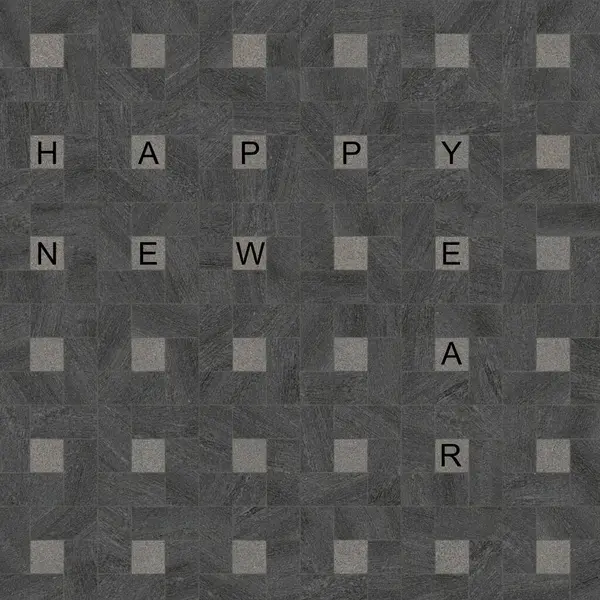 Happy New Year Ceramic Background — Stock Photo, Image